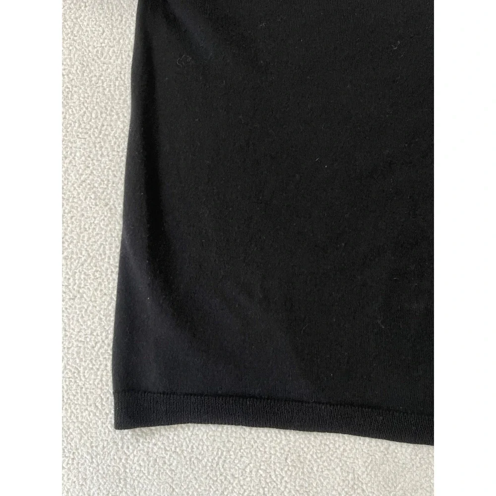Banana Republic Mens XL Polo Sweater Black Extra Fine Italian Merino Wool Prep